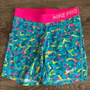 Nike pro compression shorts